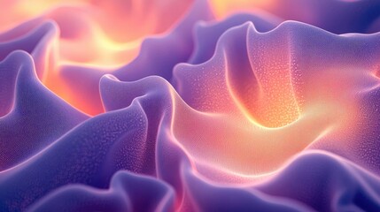 Poster - Soft abstract background idea. Abstract wavy textures with vibrant colors creating a dreamy visual effect.