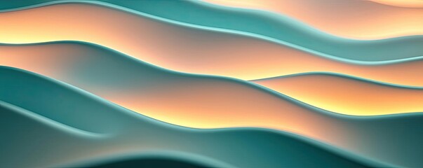 Poster - Soft abstract background idea. A mesmerizing abstract wave design with vibrant color gradients capturing fluid motion.