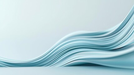 Aufkleber - Soft abstract background idea. Abstract wave pattern in soft blue tones, ideal for backgrounds and modern designs.