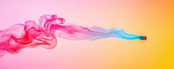 Poster - Smoke abstract background idea. Colorful smoke swirls in vibrant hues creating a unique artistic effect.