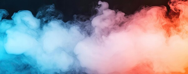 Poster - Smoke abstract background idea. Colorful smoke pattern creating a vibrant and dramatic abstract background.