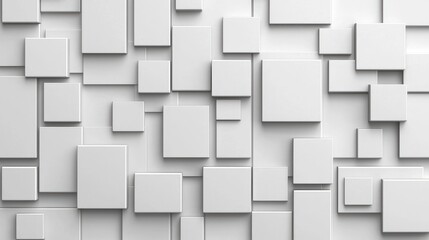 Poster - Abstract geometric patterns digital art white background modern design high contrast minimalist concept