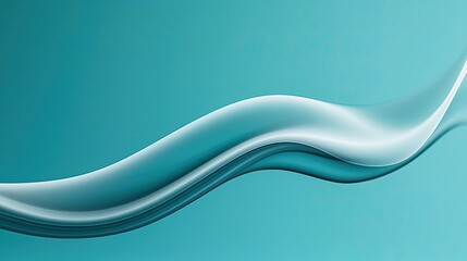 Poster - Smoke abstract background idea. Abstract seamless wave pattern in soothing turquoise tones for modern design.