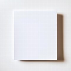 Aufkleber - Blank white sheet of paper resting on a smooth surface in a well lit environment inviting creative expression and ideas. Generative AI