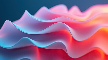 Aufkleber - Soft abstract background idea. Abstract wave patterns in vibrant colors create a stunning visual experience.