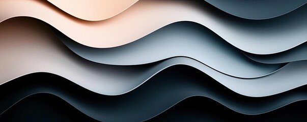Aufkleber - Smoke abstract background idea. Abstract wave patterns in soft tones of gray, peach, and black for design inspiration.