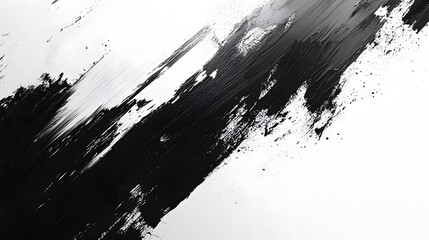 Poster - abstract black and white backgrounds. abstract art featuring dynamic black and white brushstrokes. a