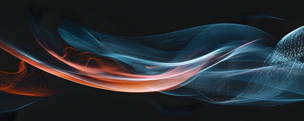 Poster - A captivating blend of vibrant, swirling colors creating an abstract, ethereal design. Perfect for digital backgrounds or artistic projects, evoking a sense of motion and depth.