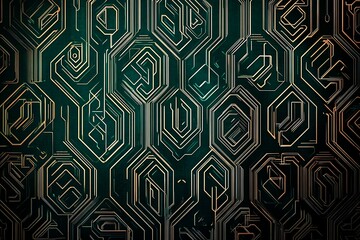 abstract close-up of a glowing blue digital circuit board, showcasing intricate connections and tech