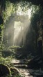 © AHNH3 - Sunlight Shining Through Ancient Jungle Ruins