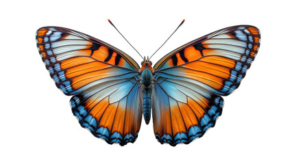 Wall Mural - delicate butterfly illustration, minimalist design, soft white backdrop, elegant simplicity, artisti