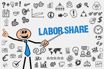 Wall Mural - Labor Share