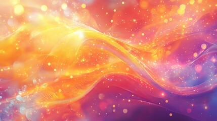 Poster - Abstract Technology Background with Flowing Digital Patterns
