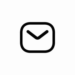Poster - Email message envelope mail icon vector sign
