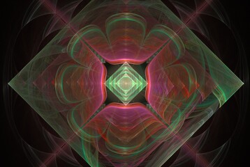 Poster - Computer generated fractal pattern and shape