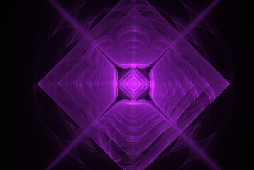 Poster - Computer generated fractal pattern and shape