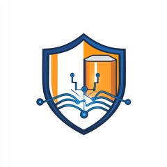 Poster - Digital Book Protection Shield Secure Knowledge