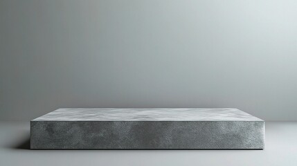 Poster - Empty Gray Studio Background with Simple Solid Surface for Display