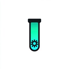Poster - A test tube contains a gear signifying process innovation