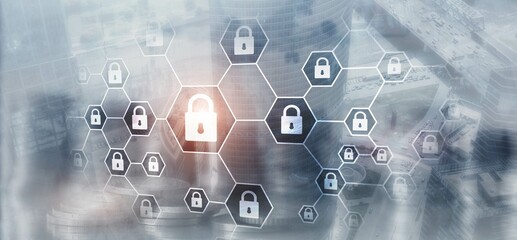 cybersecurity concept. data protection universal background
