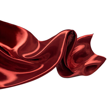red silk fabric  image 