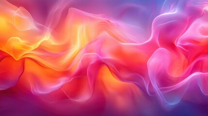 Poster - Colorful Abstract Background with Soft Flowing Patterns in Warm Tones
