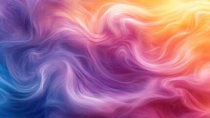 Poster - Colorful Swirling Abstract Background Pattern with Peaceful Vibes and Soft Textures