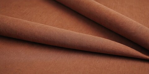 Poster - A brown fabric with a curved edge