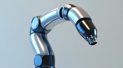 Poster - advanced industrial robot arm working with high precision technology