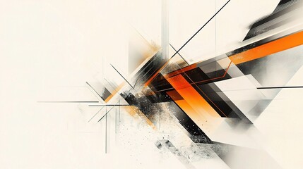 Poster - Abstract Dynamic Background with Geometric Lines and Shapes
