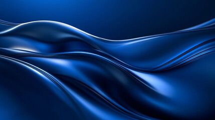Poster - A photorealistic futuristic technological atmosphere with a blue background, advanced technology, and neon lights.