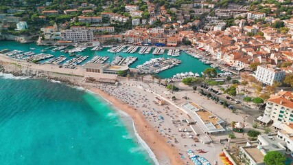 Sticker - Aerial view of Cassis on the French Riviera, southern France