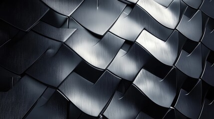 Poster - futuristic pattern metal texture