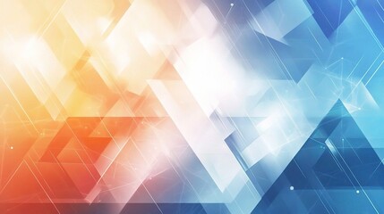 Poster - Abstract Geometric Technological Background for Digital Design Use