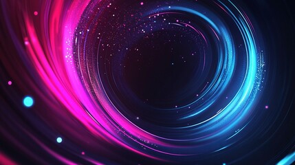 Poster - Dynamic Abstract Technology Background With Creative Color Swirls