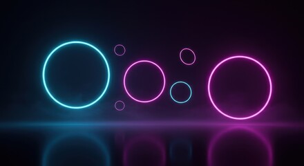 Poster - Dynamic smooth blue pink lines layered with gradient transitions, forming a fresh and elegant wavy abstract desig