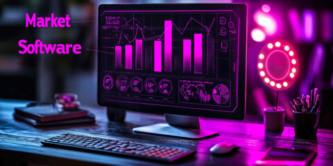 Poster - Innovative Market Research Software with 3D Graphs for Business Insights and Competitor Analysis