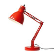© Full PNG - red desk lamp clean white background