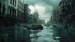 © ninakosh - Flooded city streets create a surreal landscape after a natural disaster