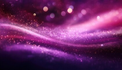 Aufkleber - Abstract Cosmic Purple Nebula with Glittering Sparkles, Bokeh Lights, and Deep Vibrant Hues for Dreamy Backgrounds or Digital Art Inspiration