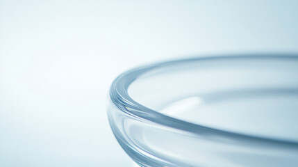 Leinwandbilder - A close-up of a white and light blue blurred background, with soft, dreamy tones creating a serene and calming effect.

