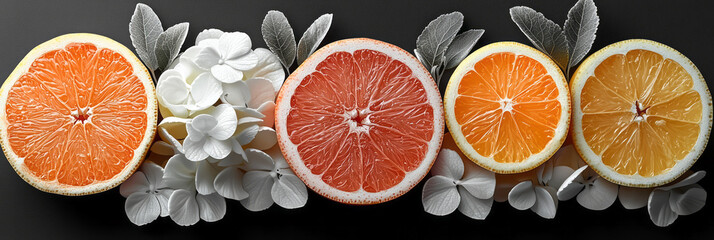 Poster - Grayscale concept of assorted fruit outlines against a solid background, focusing on shape and form,