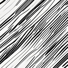 Poster - A stylish abstract pattern featuring bold black lines on a white background, creating a dynamic and energetic feel. Ideal for modern design, textiles, and artistic projects.