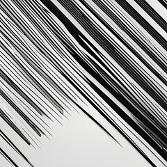 Poster - A dynamic abstract image featuring sharp black lines on a white background, creating a sense of movement and energy. Ideal for modern design, art projects, and stylish backgrounds.