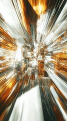 Poster - Dynamic digital abstract background with modern glitch effects vibrant colors graphic design futuristic environment perspective view