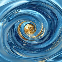 Poster - Hypnotic spiral swirls digital abstract background graphic design vibrant colors artistic viewpoint creative concept