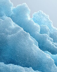 Poster - Dynamic holographic particle wave abstract digital background artistic environment close-up view visual concepts