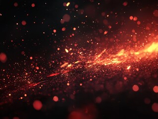 Poster - Dynamic energy bursts in abstract digital background vibrant motion graphics stunning visual effects dark environment