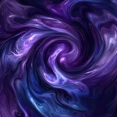 Poster - Dynamic digital abstract gradient swirl artistic composition vibrant colors digital art environment creative perspective