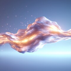 Poster - Dynamic alien energy streams in digital abstract background futuristic environment vibrant visual concept